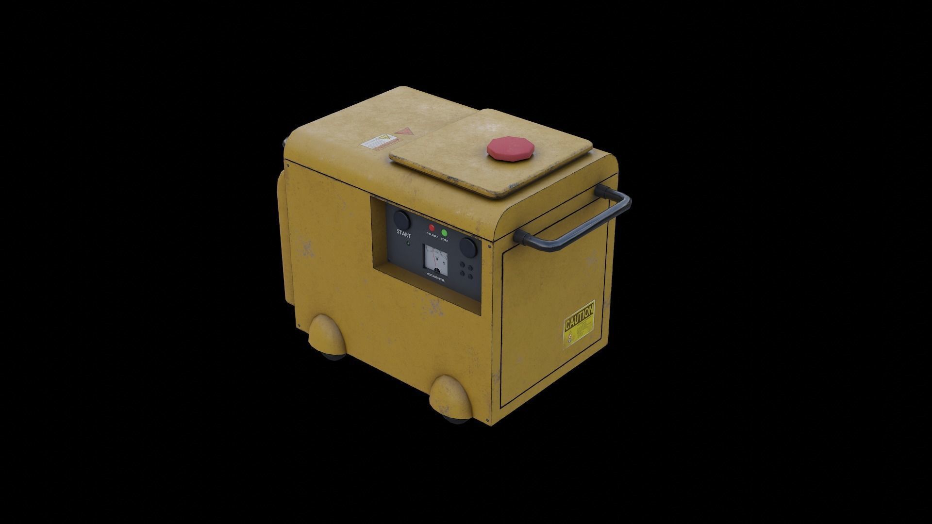 Auto Service Garage Assets Pack  Low-poly 3D model_21