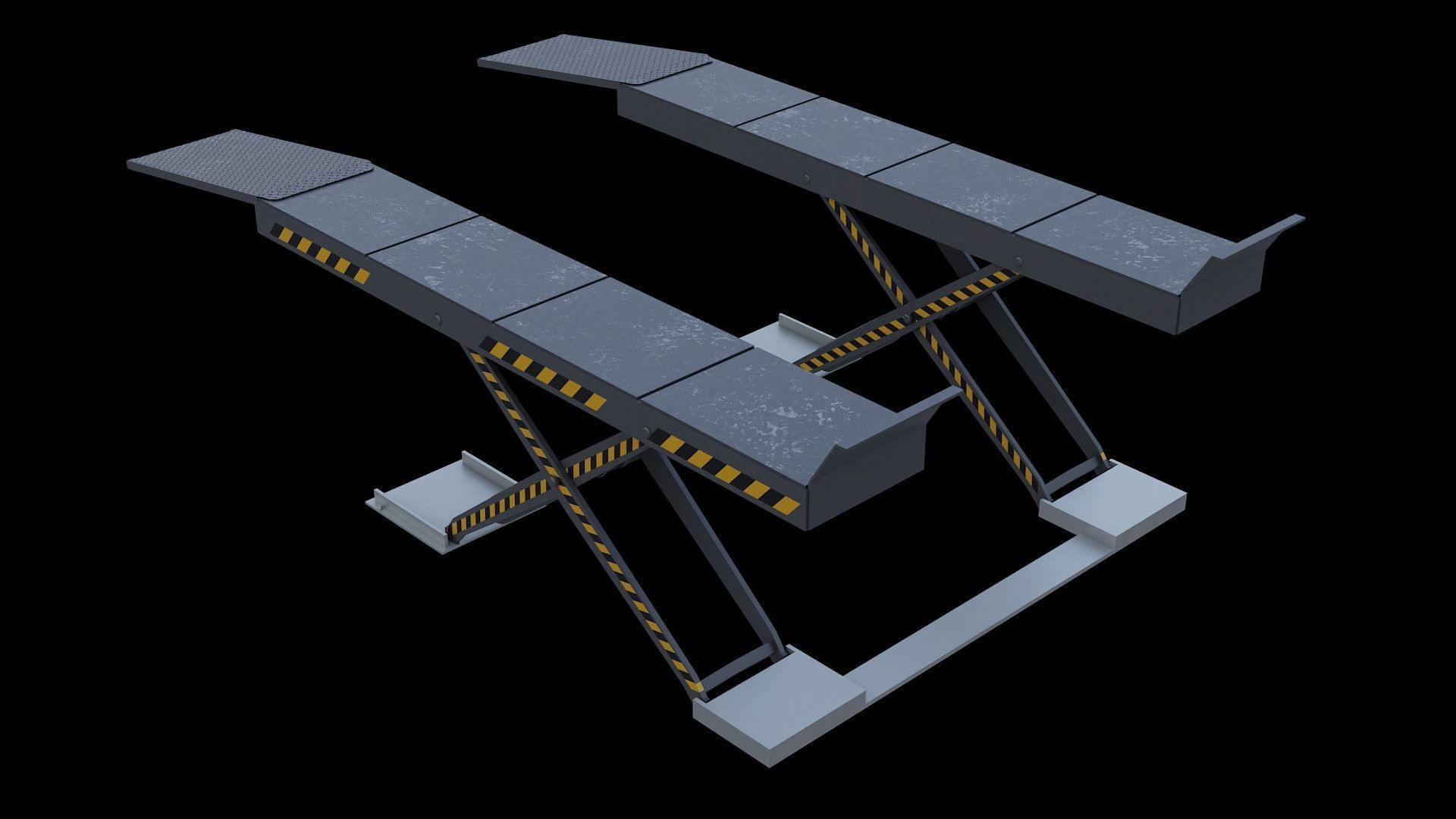 Auto Service Garage Assets Pack  Low-poly 3D model_14