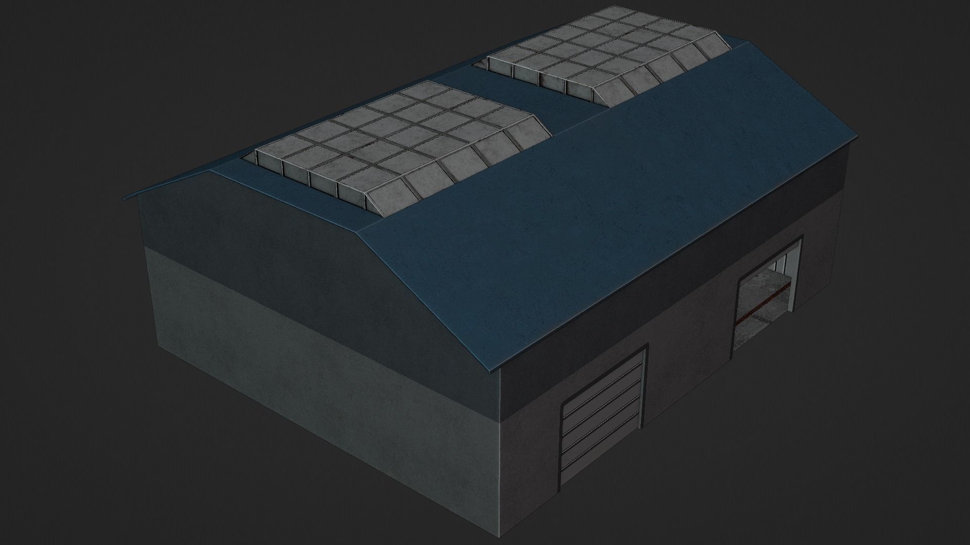 Auto Service Garage Assets Pack  Low-poly 3D model_35