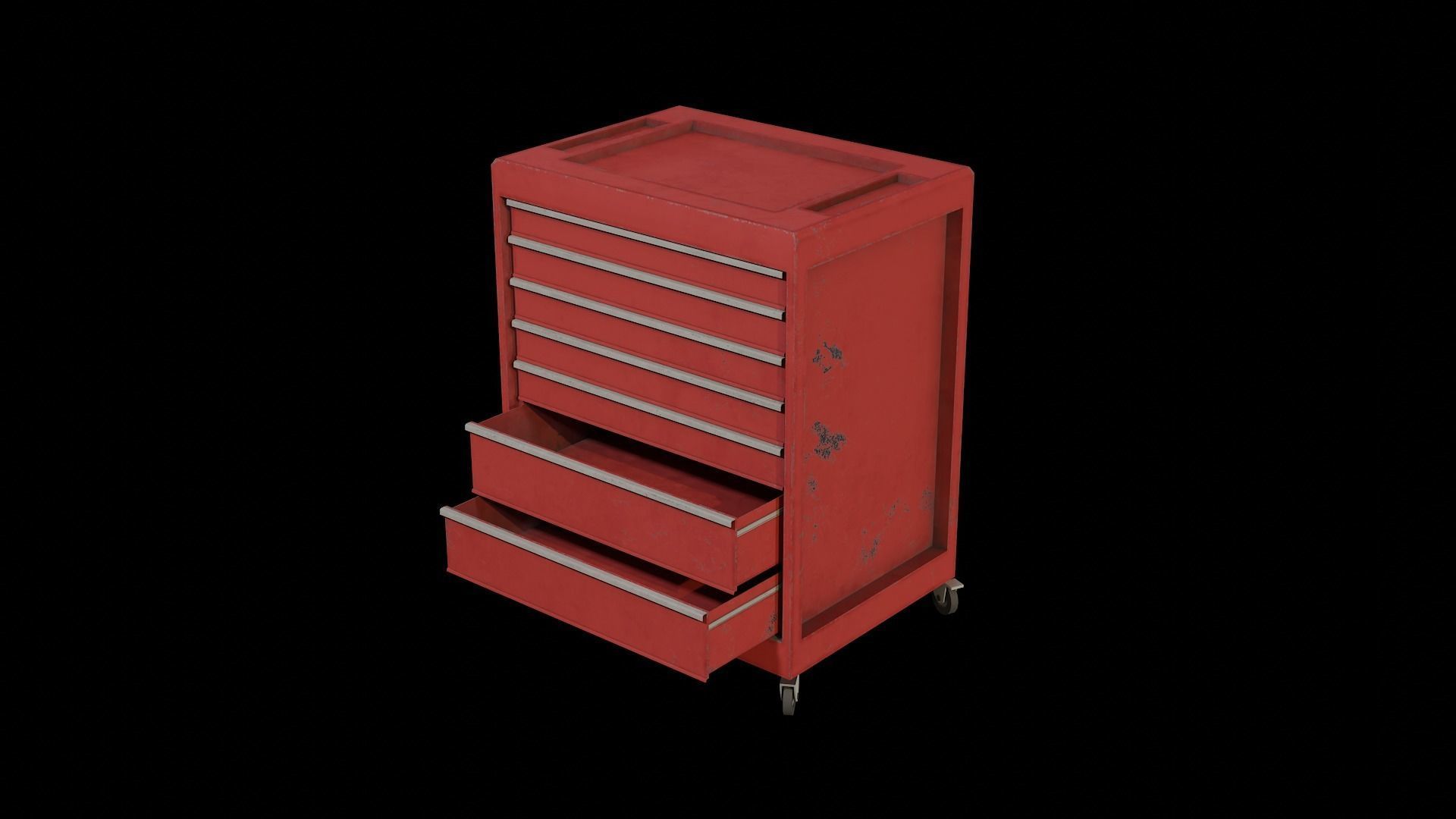 Auto Service Garage Assets Pack  Low-poly 3D model_20