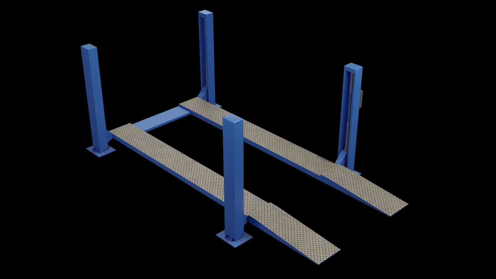 Auto Service Garage Assets Pack  Low-poly 3D model_31