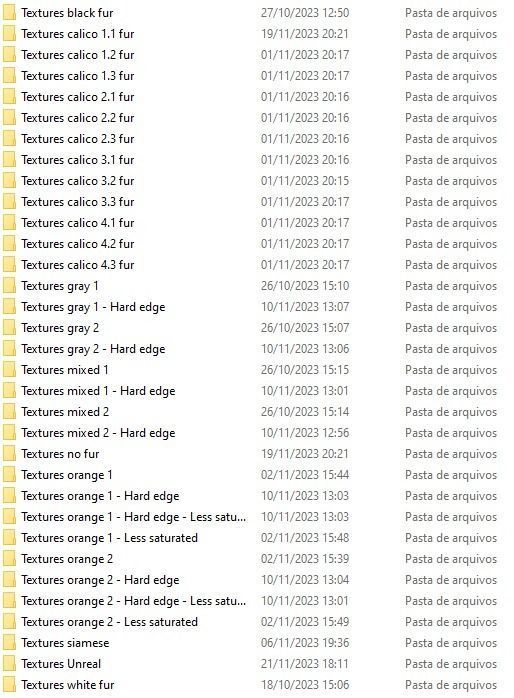 Cat white black calico tabby orange siamese sphynx etc 3D model_12