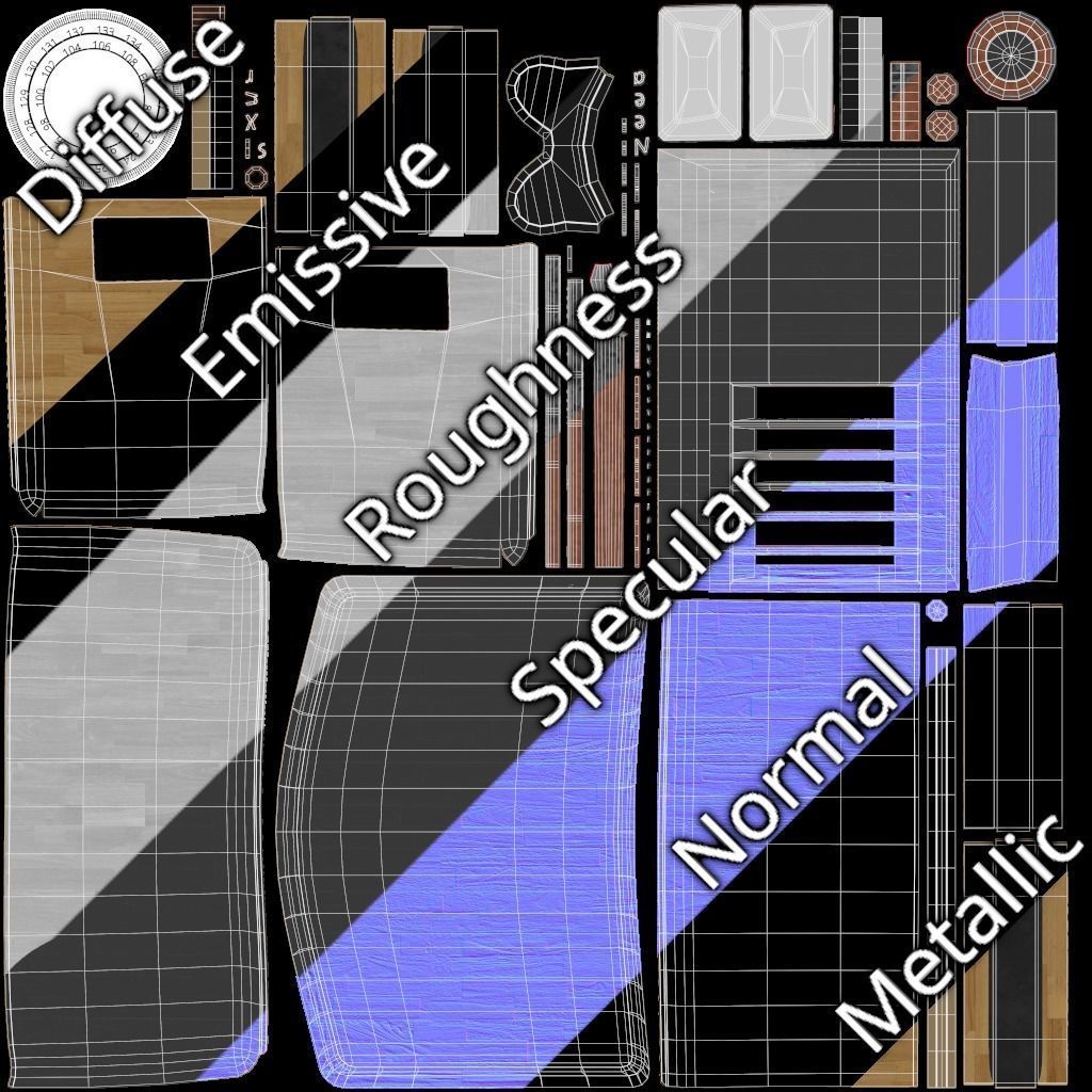 Nasreen Radio - Model X Low-poly 3D model_13