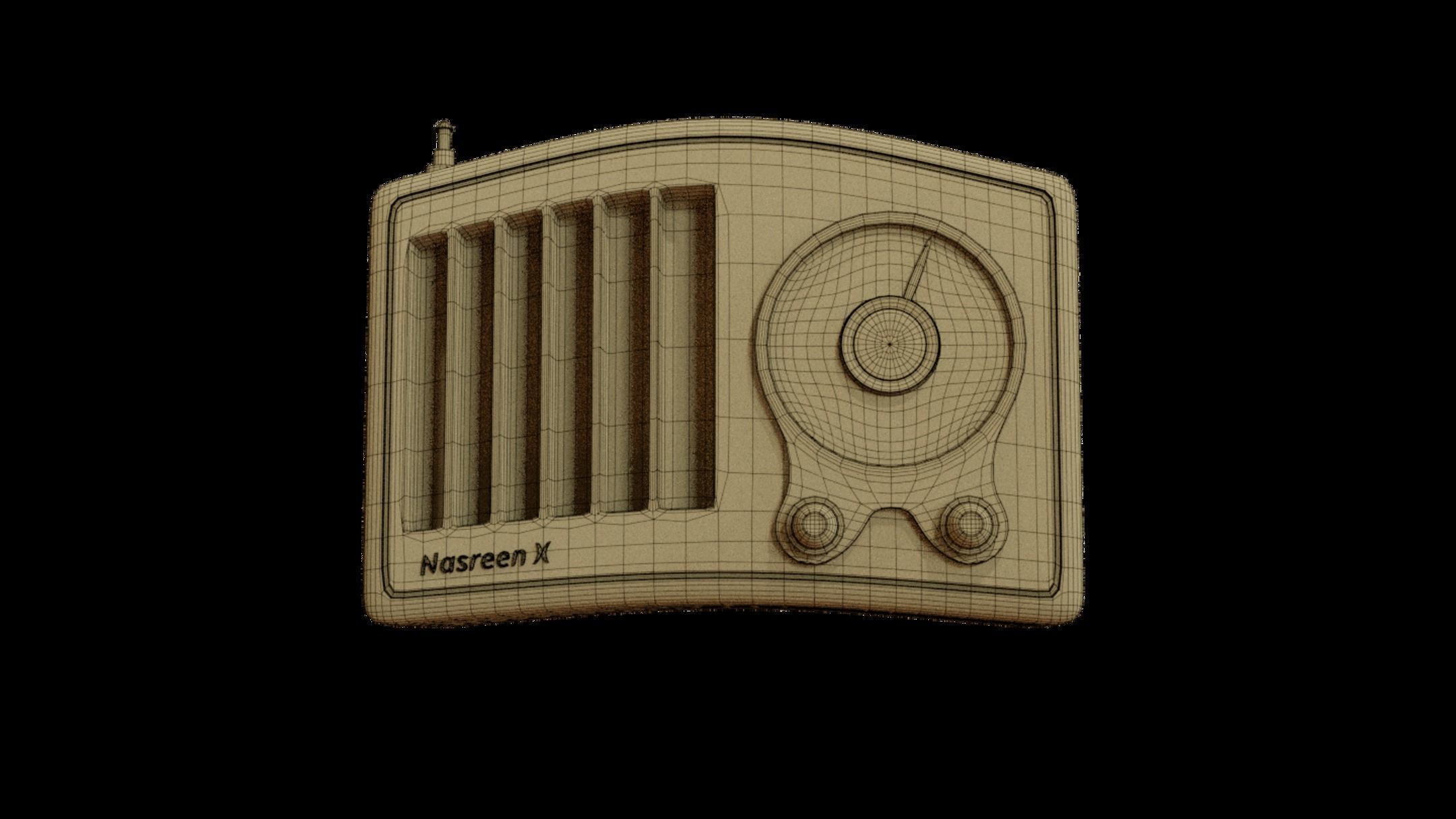 Nasreen Radio - Model X Low-poly 3D model_2