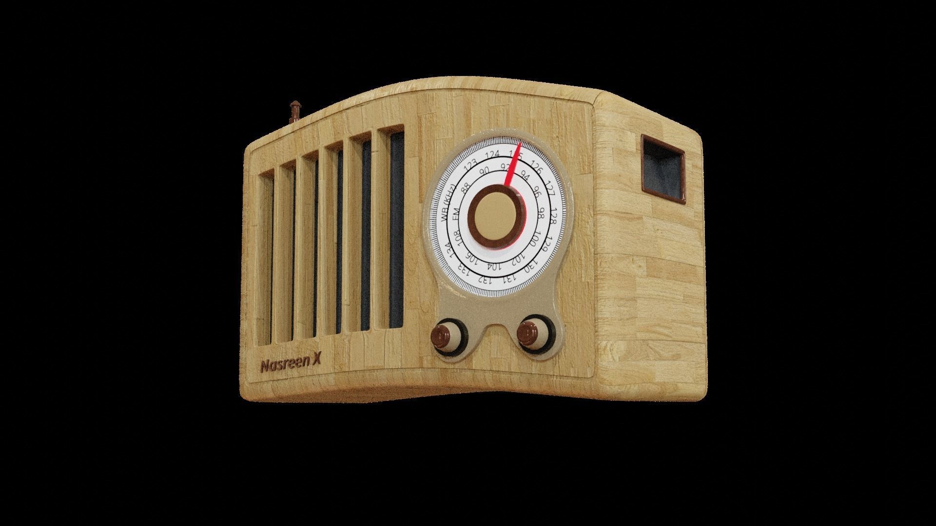 Nasreen Radio - Model X Low-poly 3D model_3