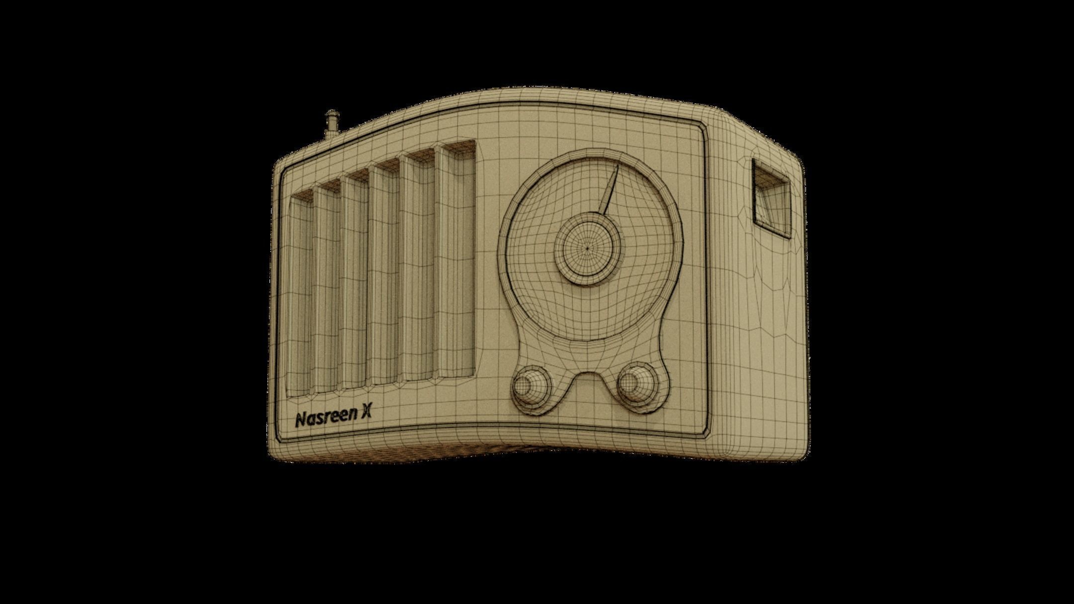 Nasreen Radio - Model X Low-poly 3D model_4