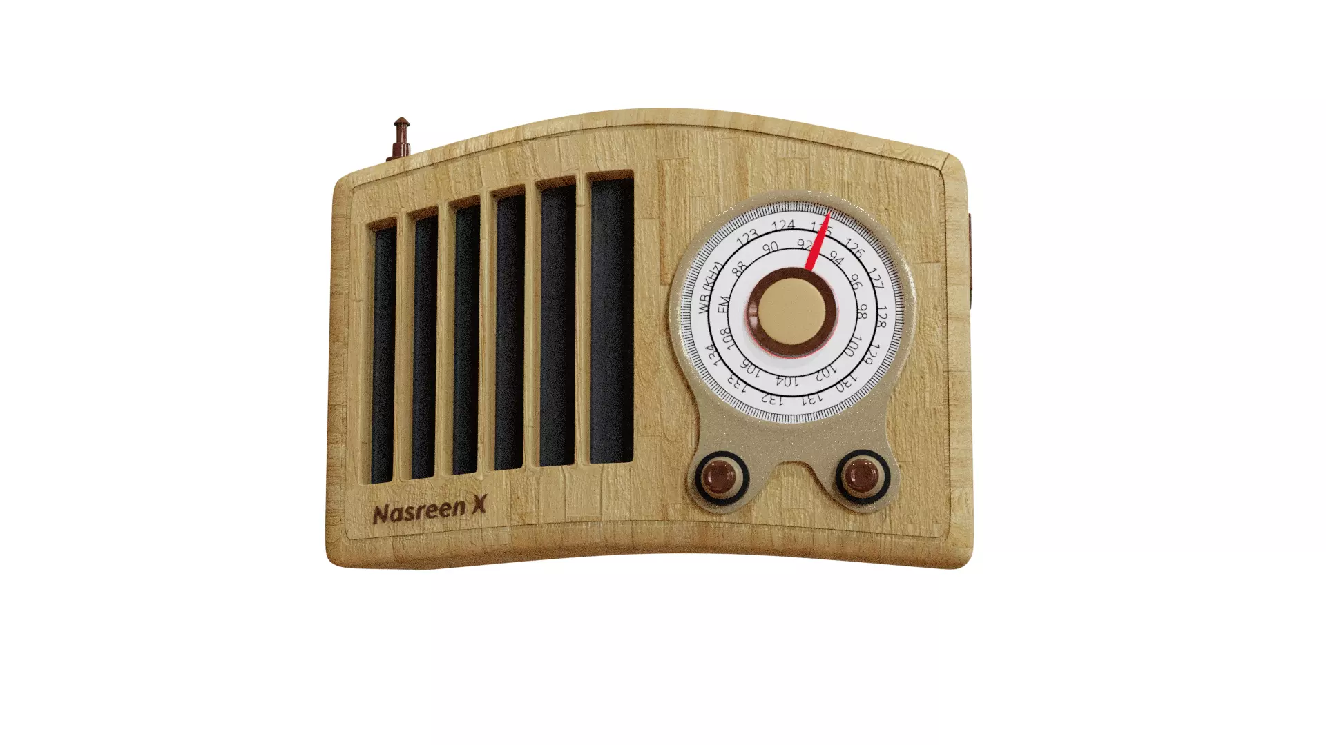 Nasreen Radio - Model X Low-poly 3D model_0