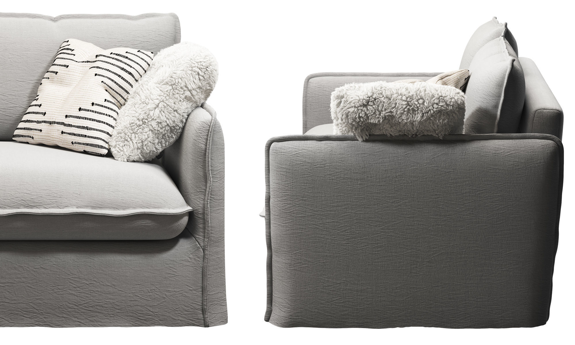 NEVA Sofa Slipcover Only by SIXPENNY 3D model_5