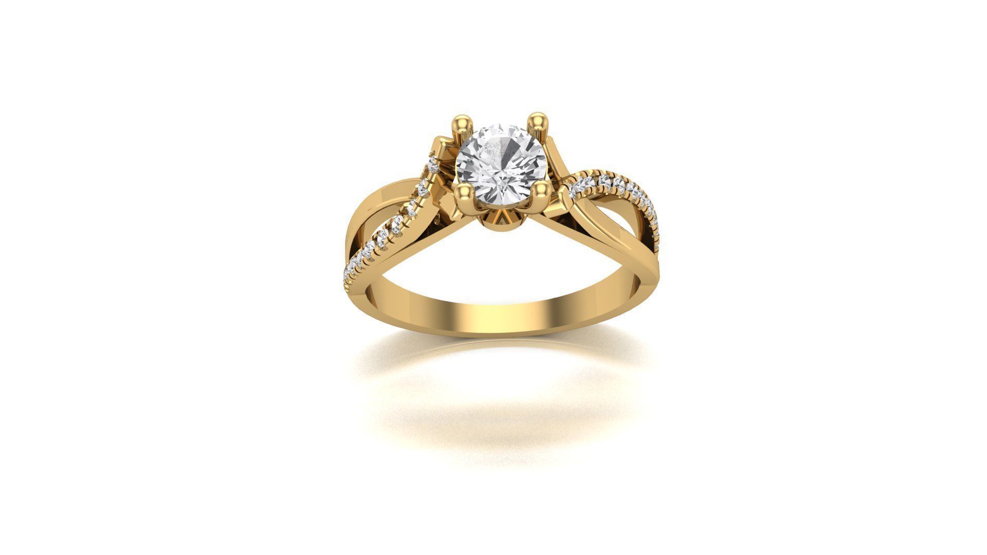 twist ring  3D print model_3