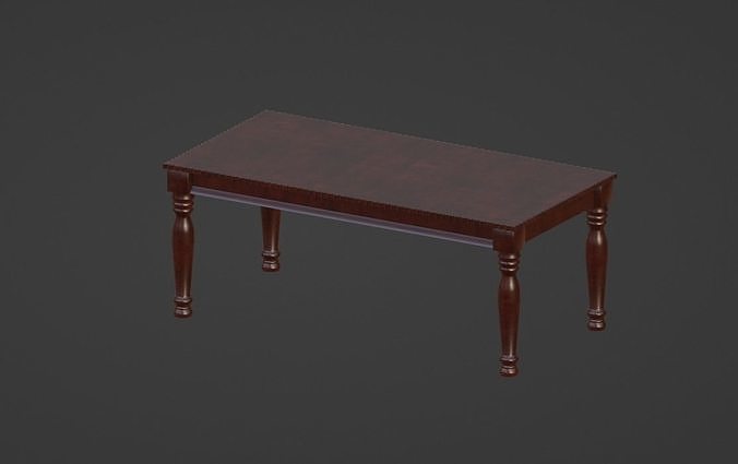 3D model Furniture Dining Table Traditional VR / AR / low-poly | CGTrader