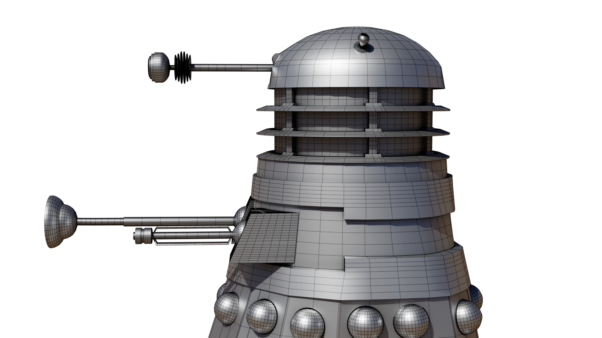 DALEK 1960s - Doctor Who Celebration 3D model_23