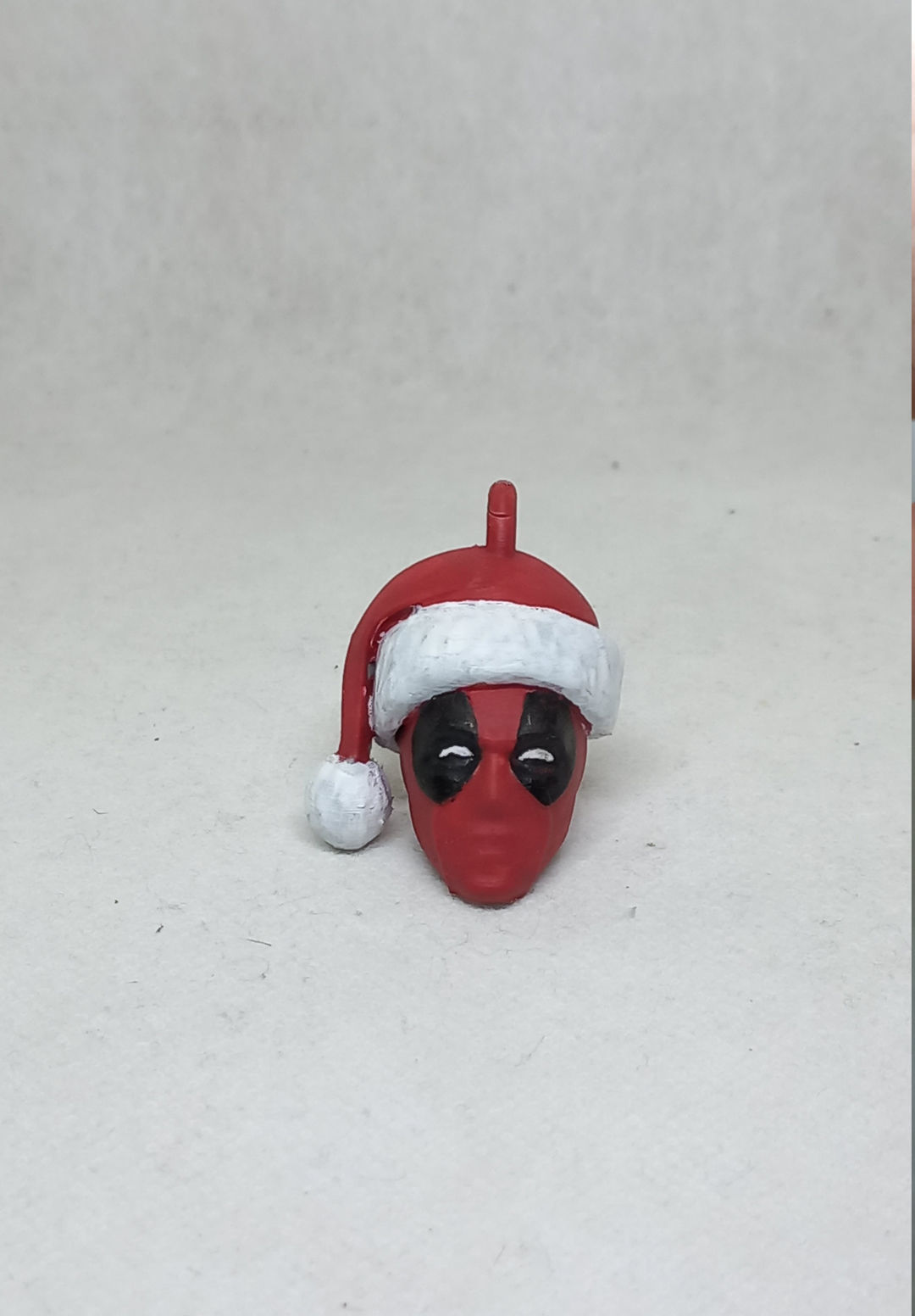 santa Deadpool MAN keychain 3D print model_1