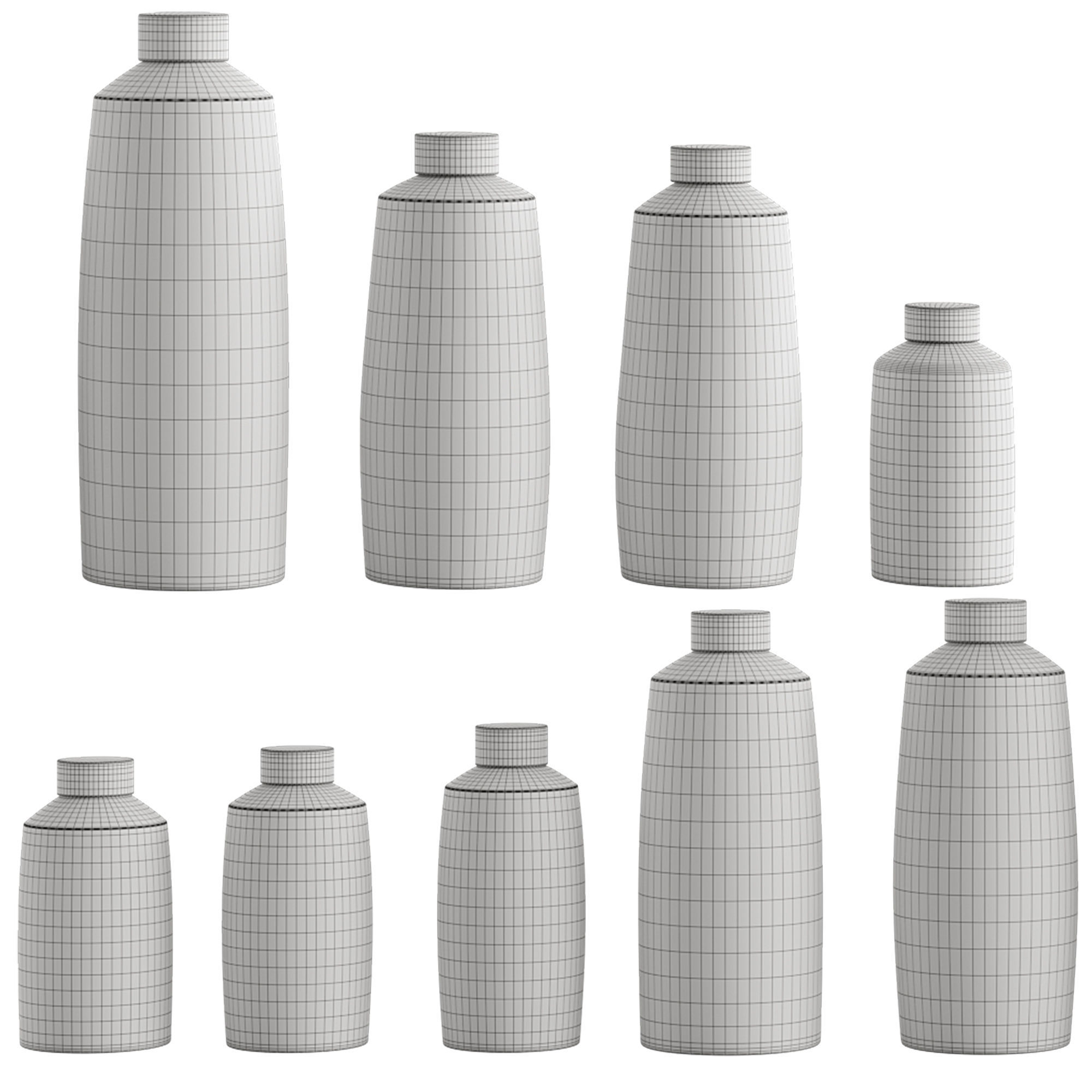 Straight Sided Ginger Jars by Rhian Malin Ceramics 3D model_2