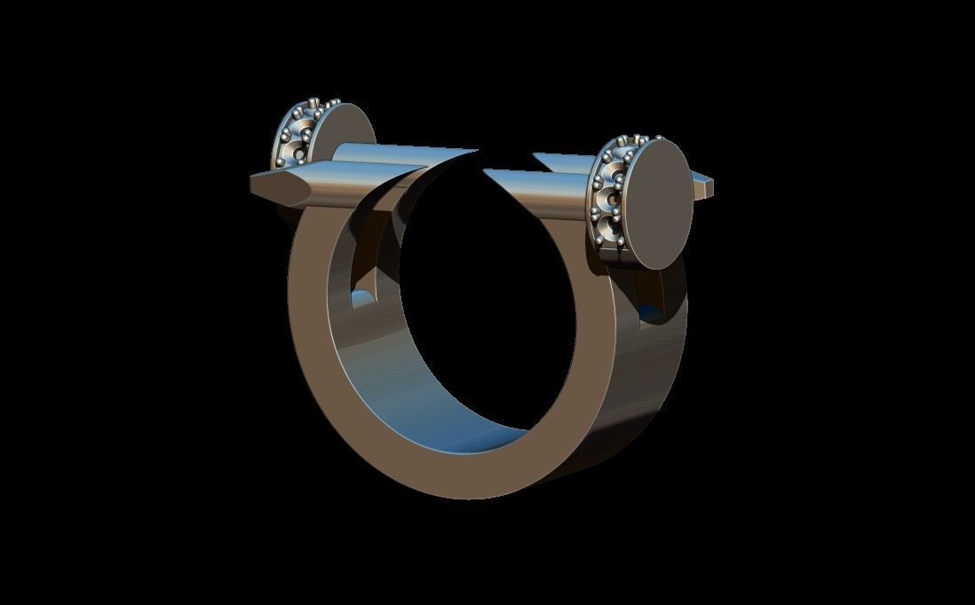Nail ring 3D print model_2