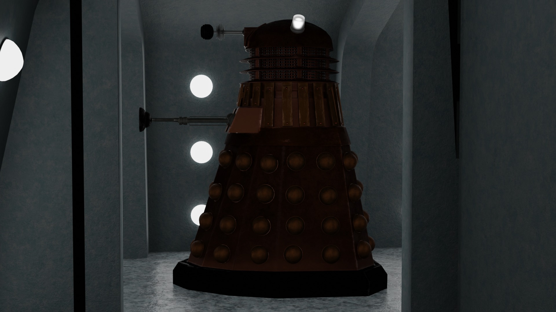 High Res Modern Dalek ready for Animation 3D model_24