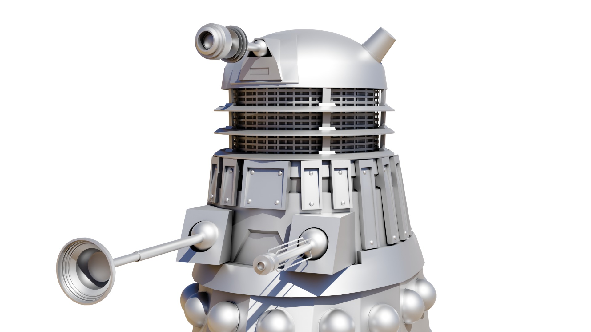 High Res Modern Dalek ready for Animation 3D model_6