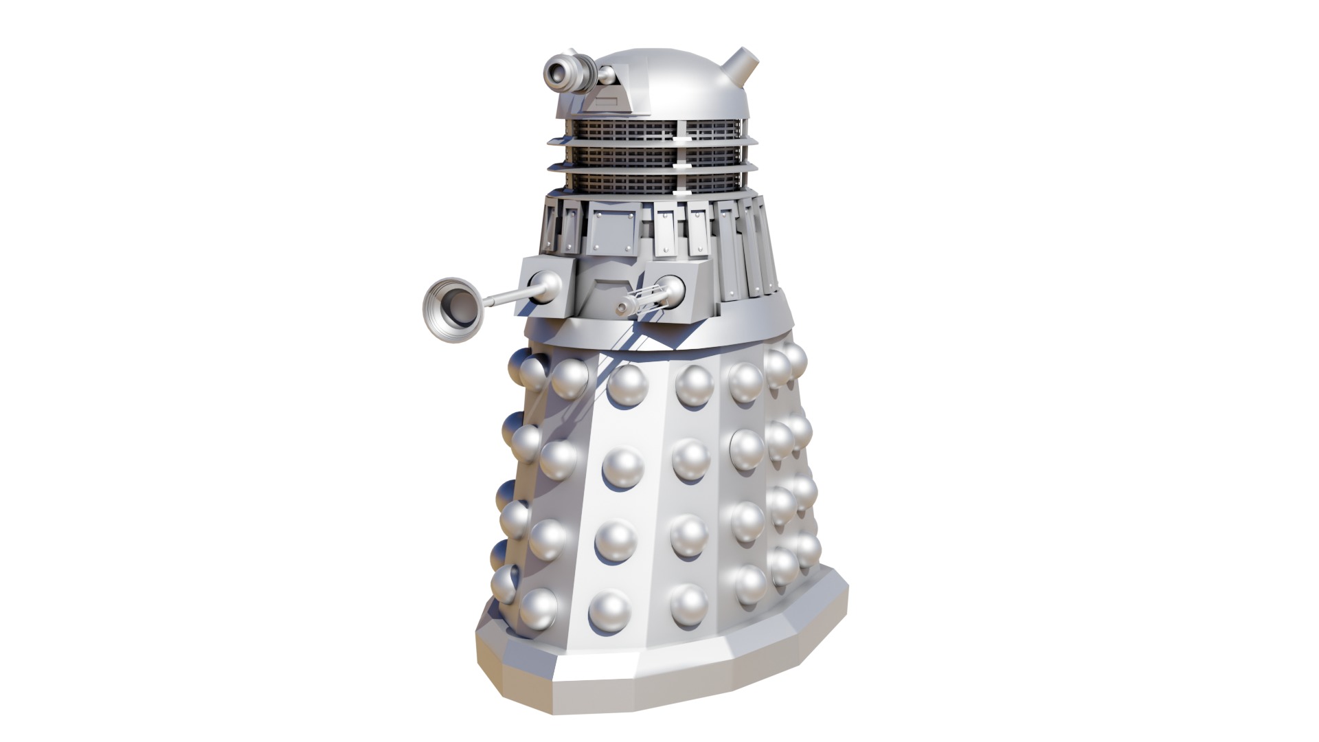 High Res Modern Dalek ready for Animation 3D model_3