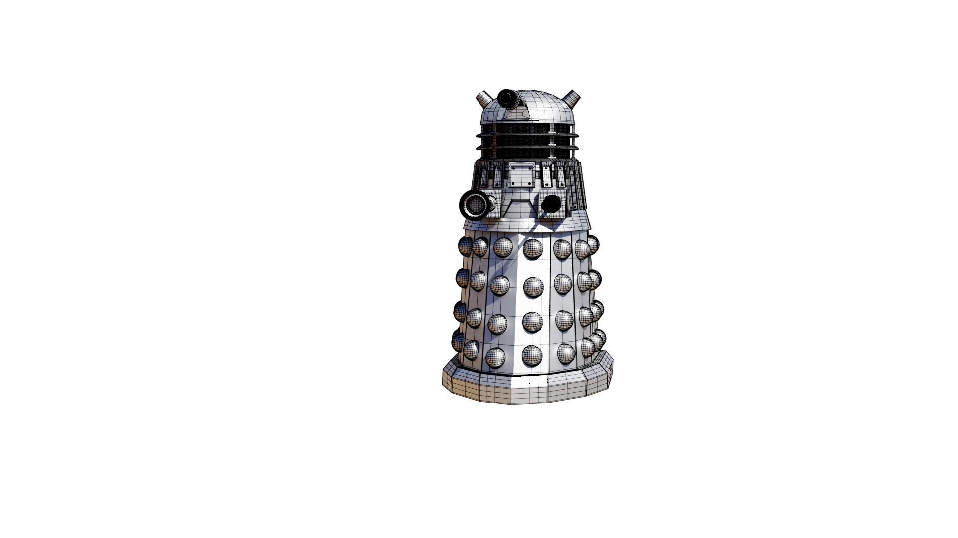 High Res Modern Dalek ready for Animation 3D model_19