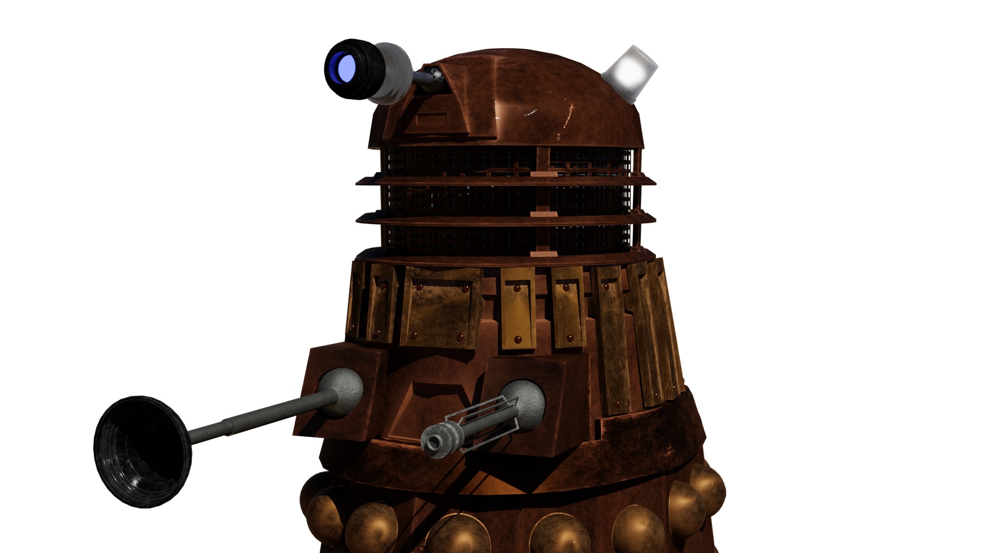 High Res Modern Dalek ready for Animation 3D model_5
