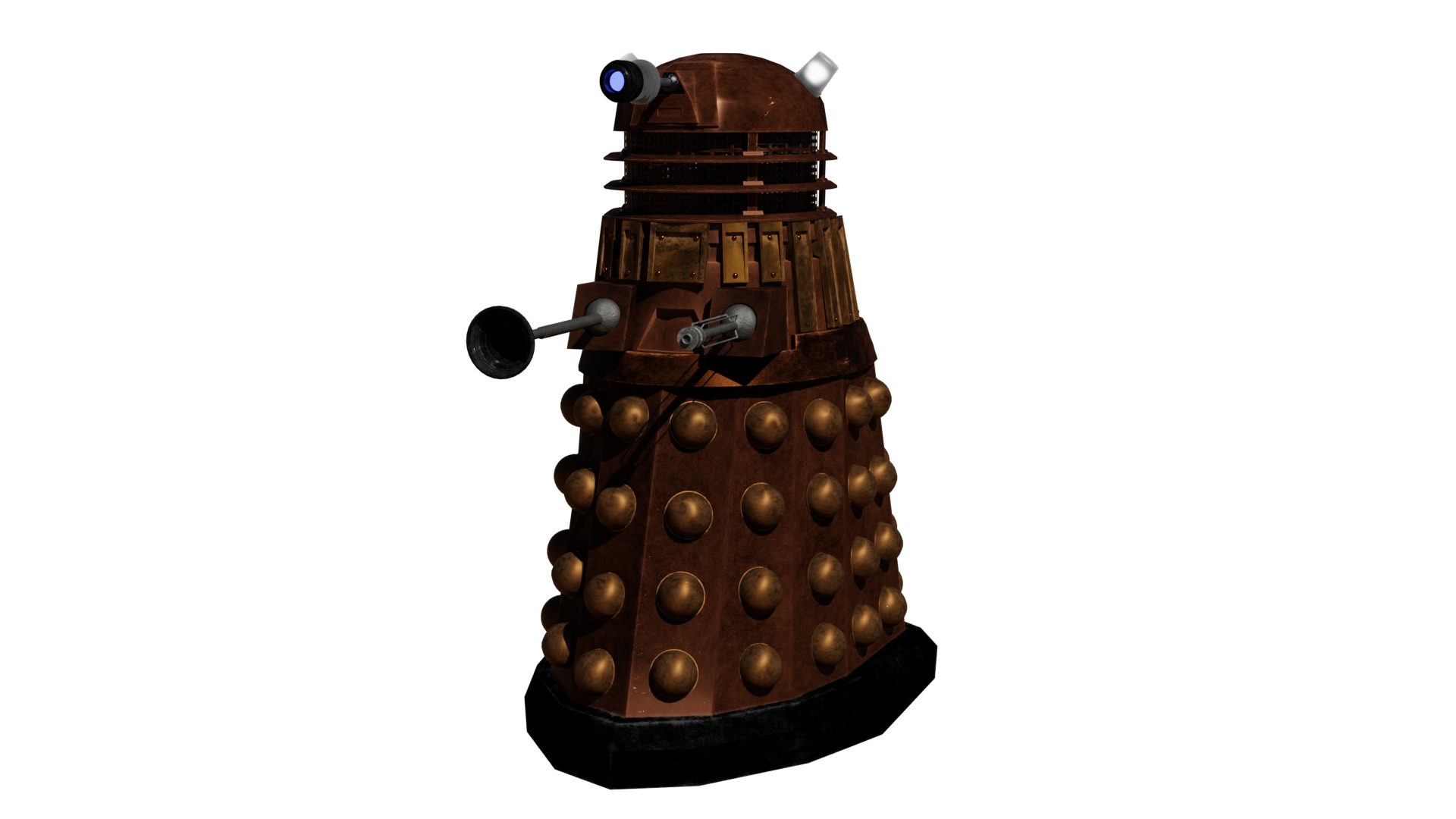 High Res Modern Dalek ready for Animation 3D model_2