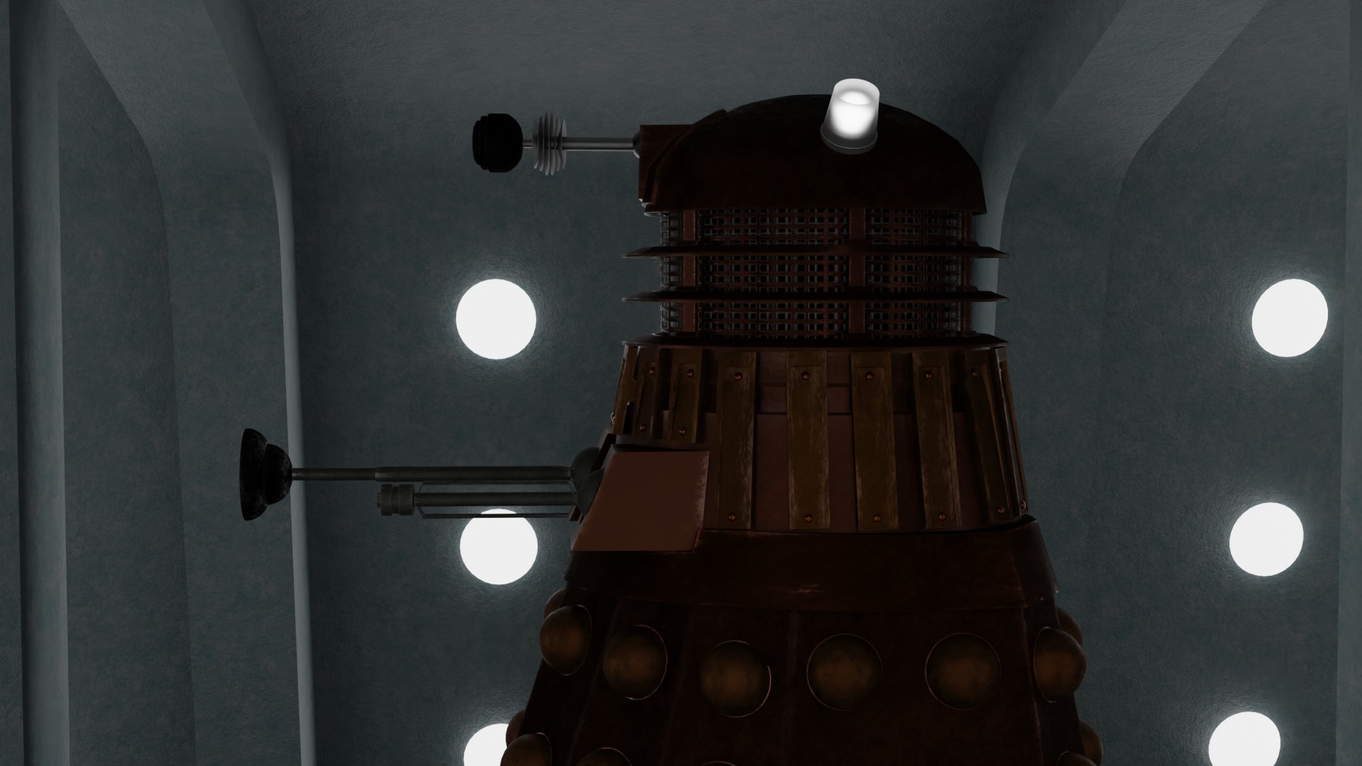 High Res Modern Dalek ready for Animation 3D model_21