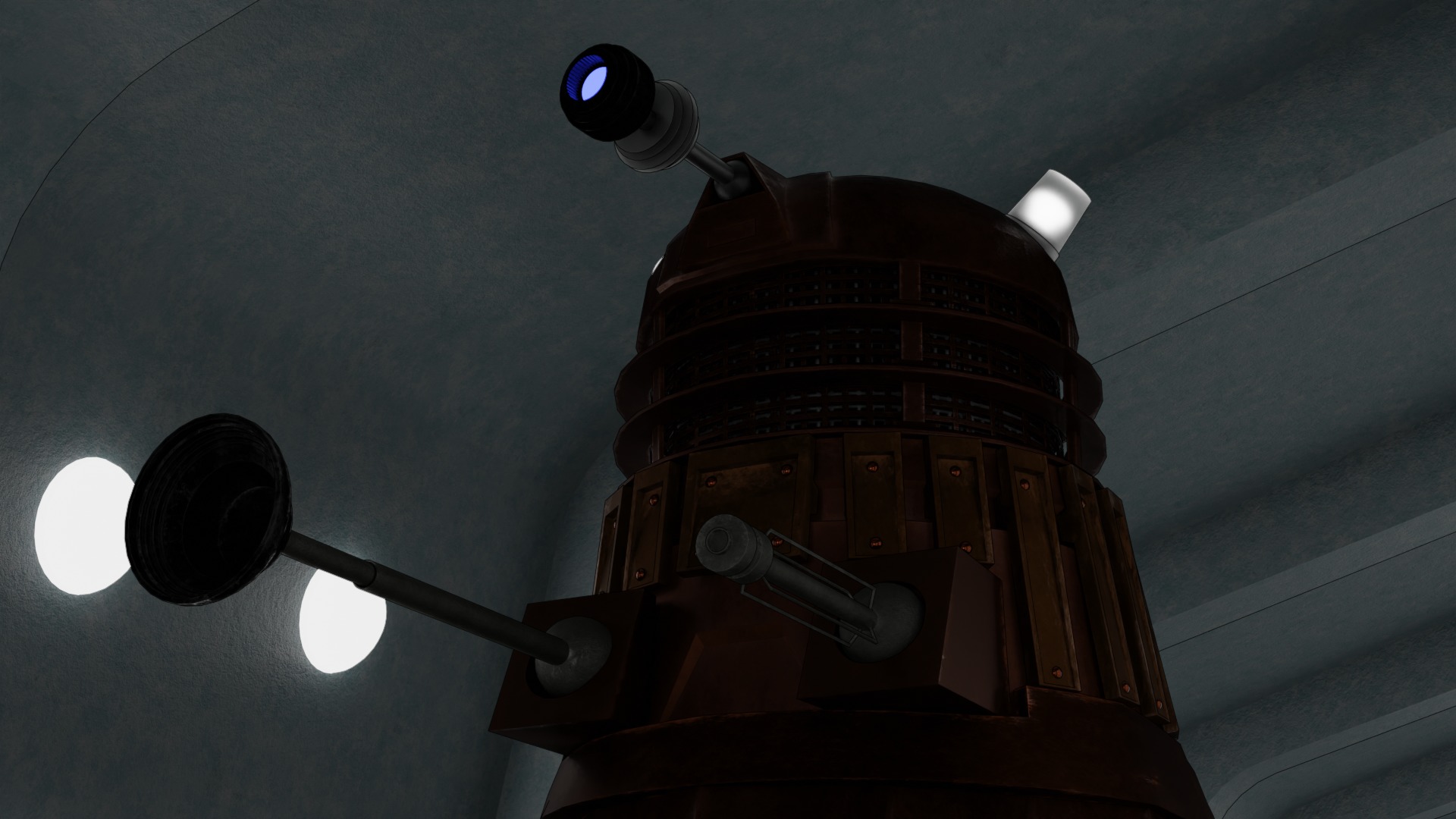 High Res Modern Dalek ready for Animation 3D model_13