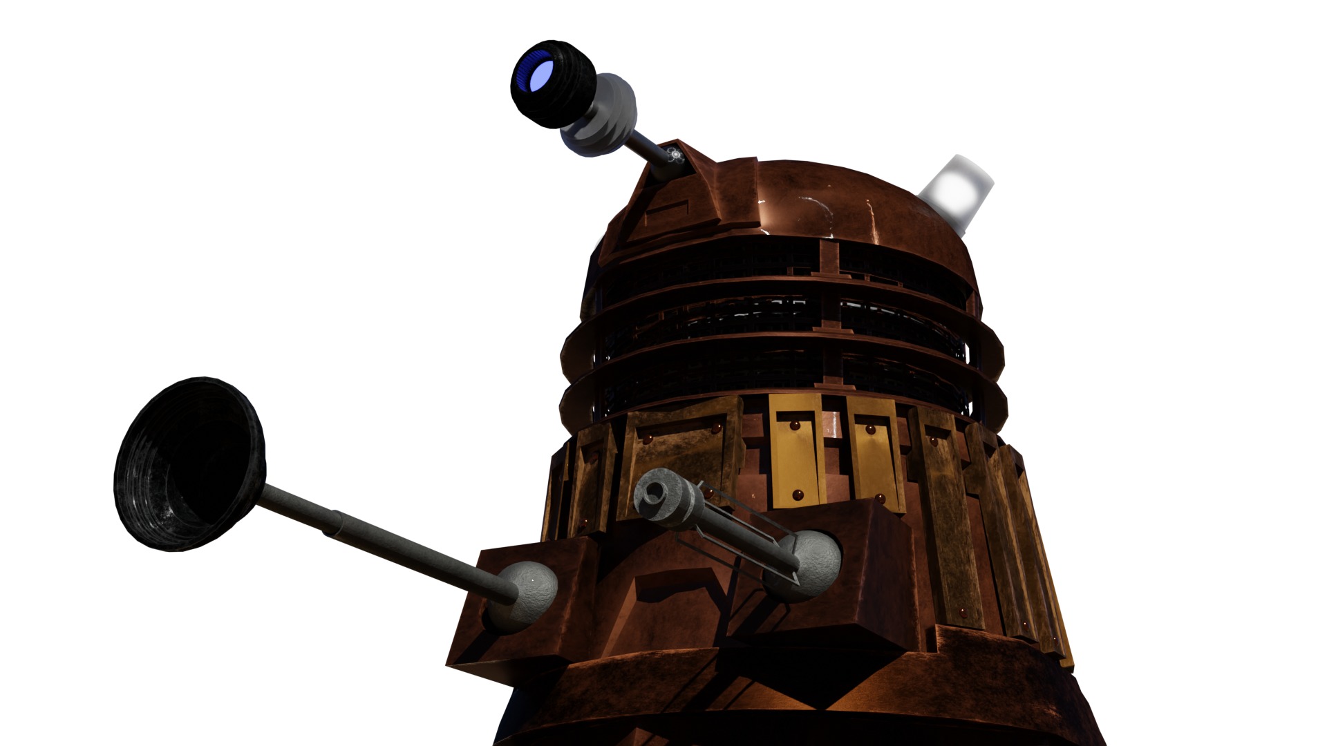 High Res Modern Dalek ready for Animation 3D model_12