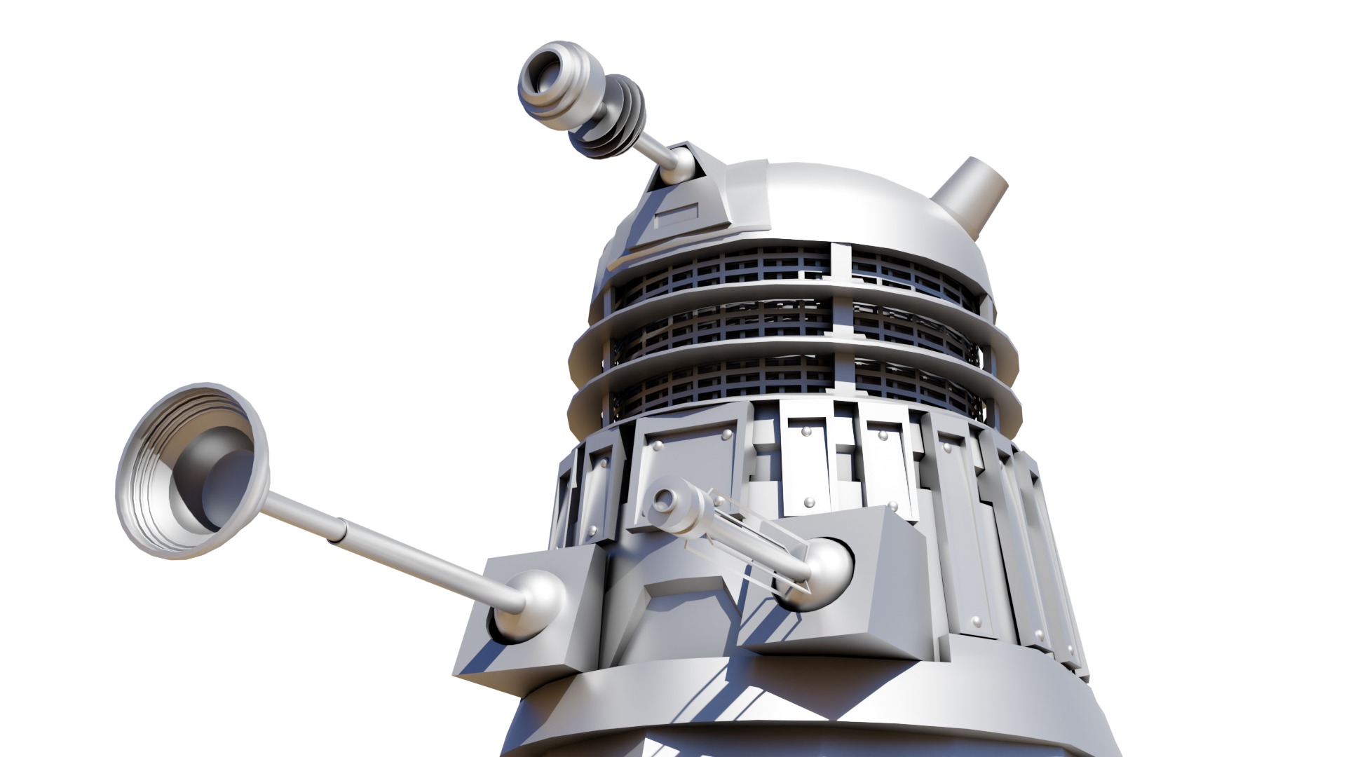 High Res Modern Dalek ready for Animation 3D model_14