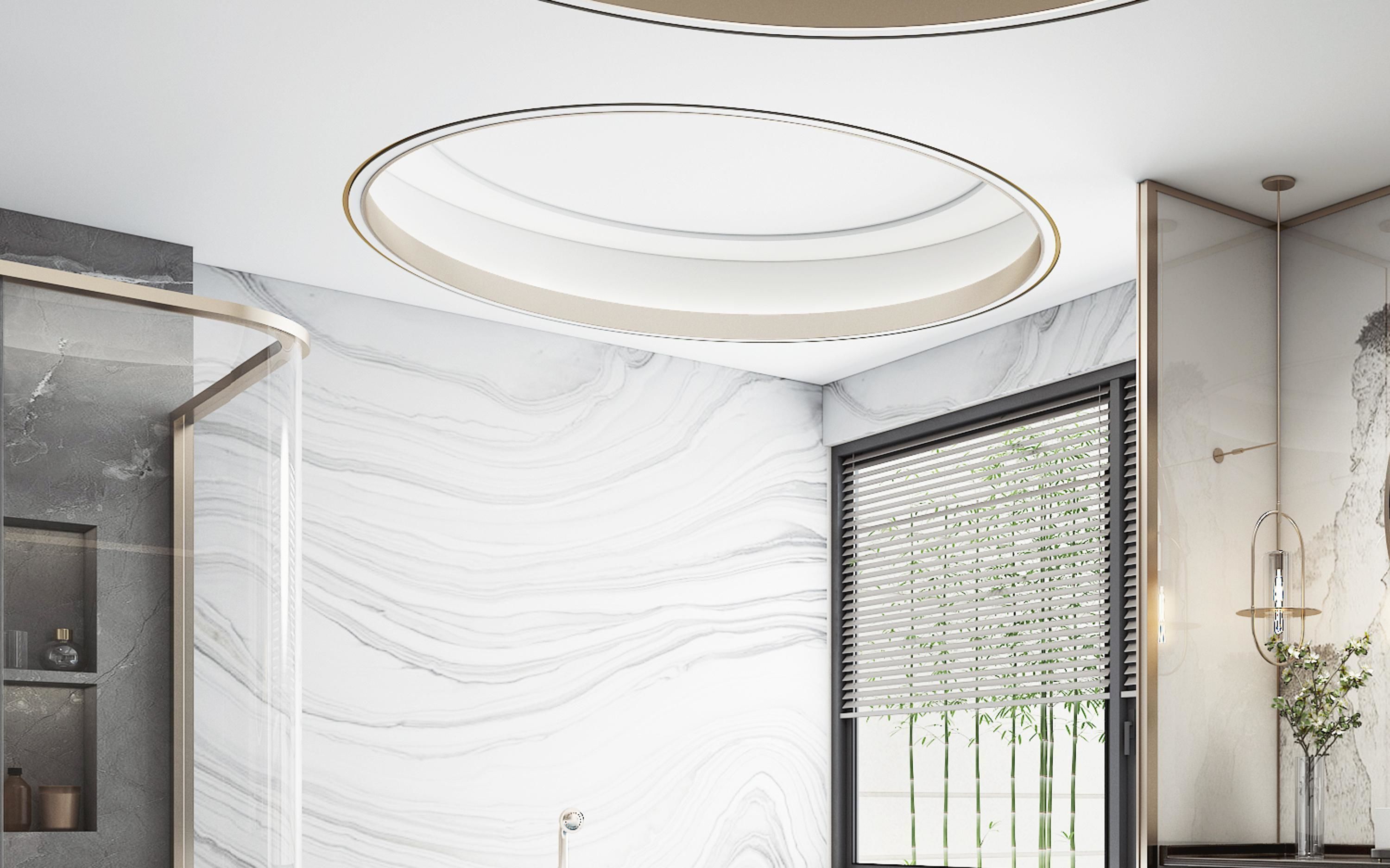 Chinese New bathroom style 3D model_2