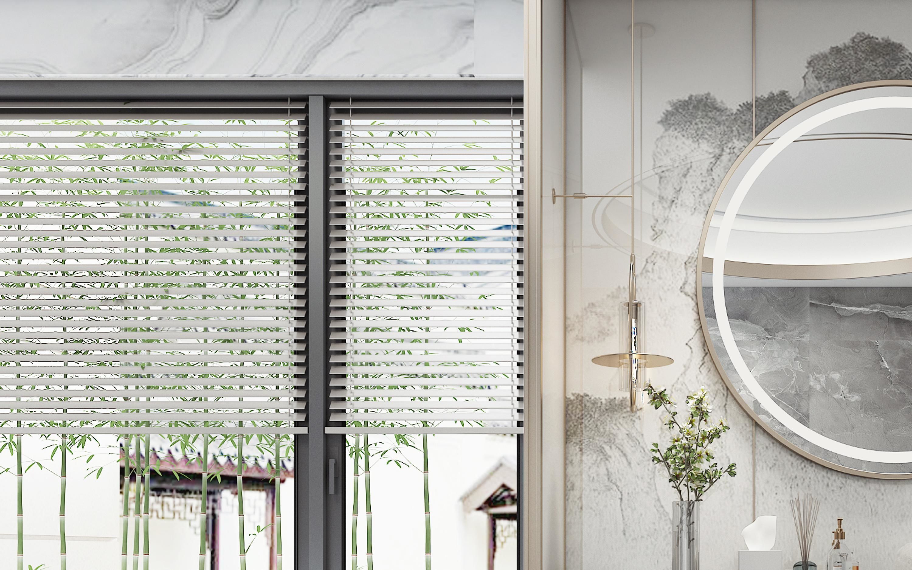 Chinese New bathroom style 3D model_4