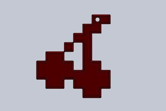 christmas ornaments pacman 3D print model_1