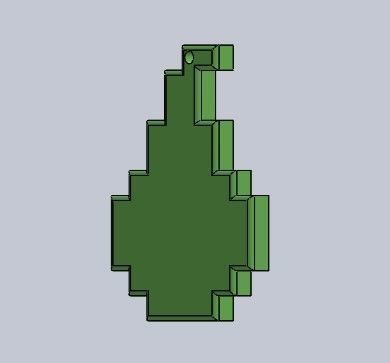 christmas ornaments pacman 3D print model_19