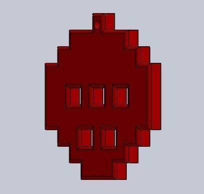 christmas ornaments pacman 3D print model_21