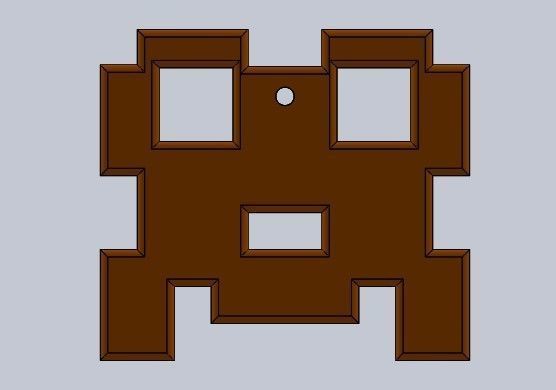 christmas ornaments pacman 3D print model_9