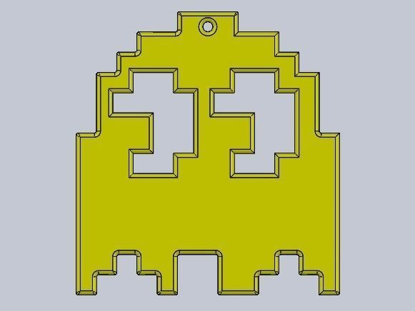 christmas ornaments pacman 3D print model_7