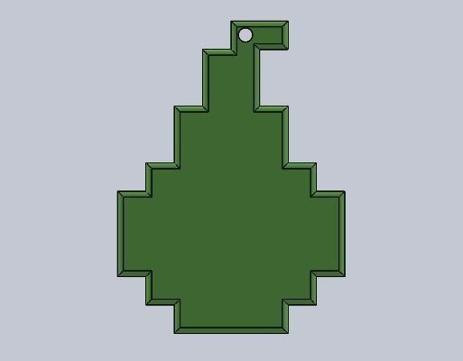 christmas ornaments pacman 3D print model_8