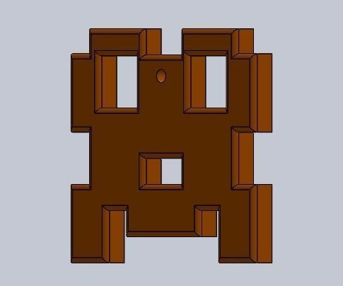 christmas ornaments pacman 3D print model_20