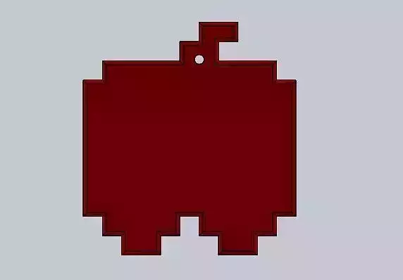 christmas ornaments pacman 3D print model