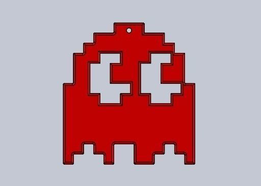 christmas ornaments pacman 3D print model_6