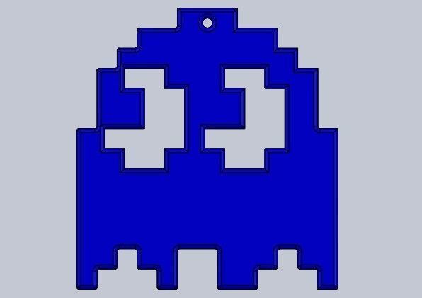 christmas ornaments pacman 3D print model_3