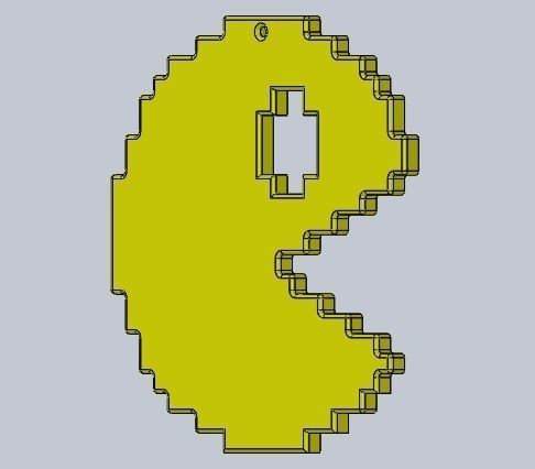 christmas ornaments pacman 3D print model_15