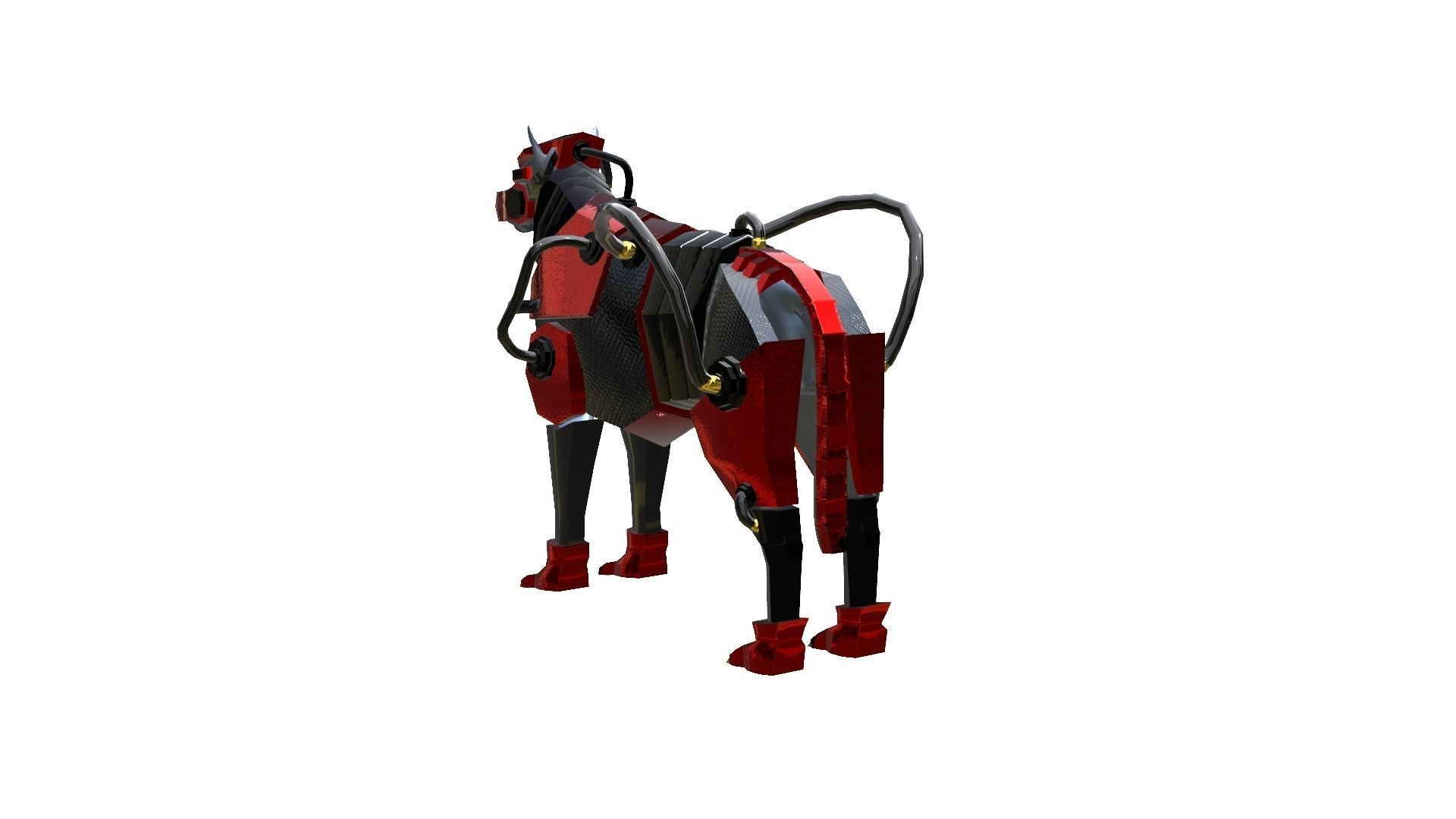 Dog Armor Robot  3D model_2