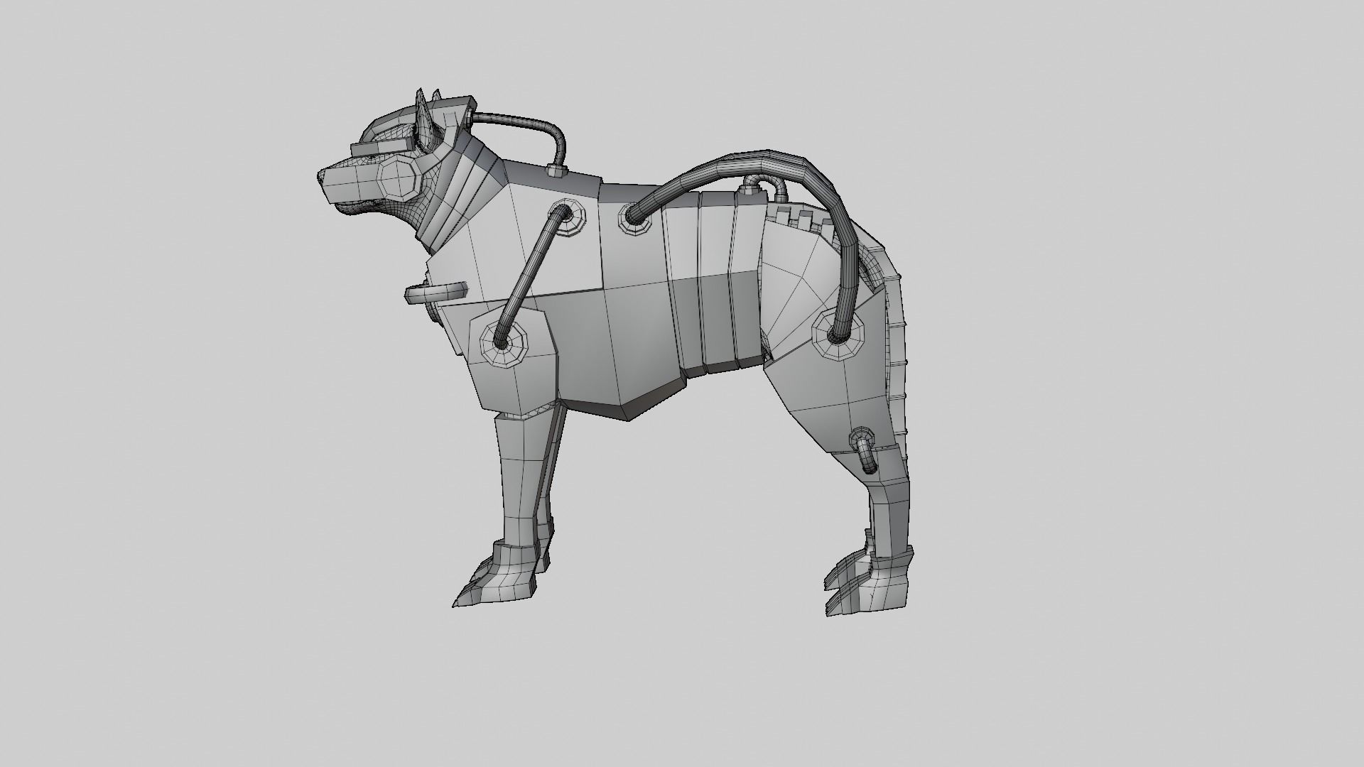 Dog Armor Robot  3D model_4