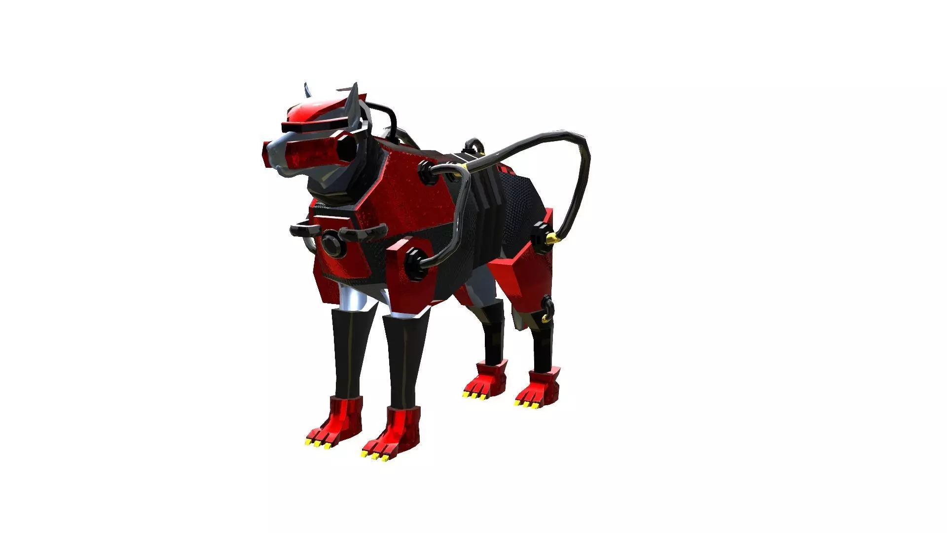 Dog Armor Robot  3D model_0