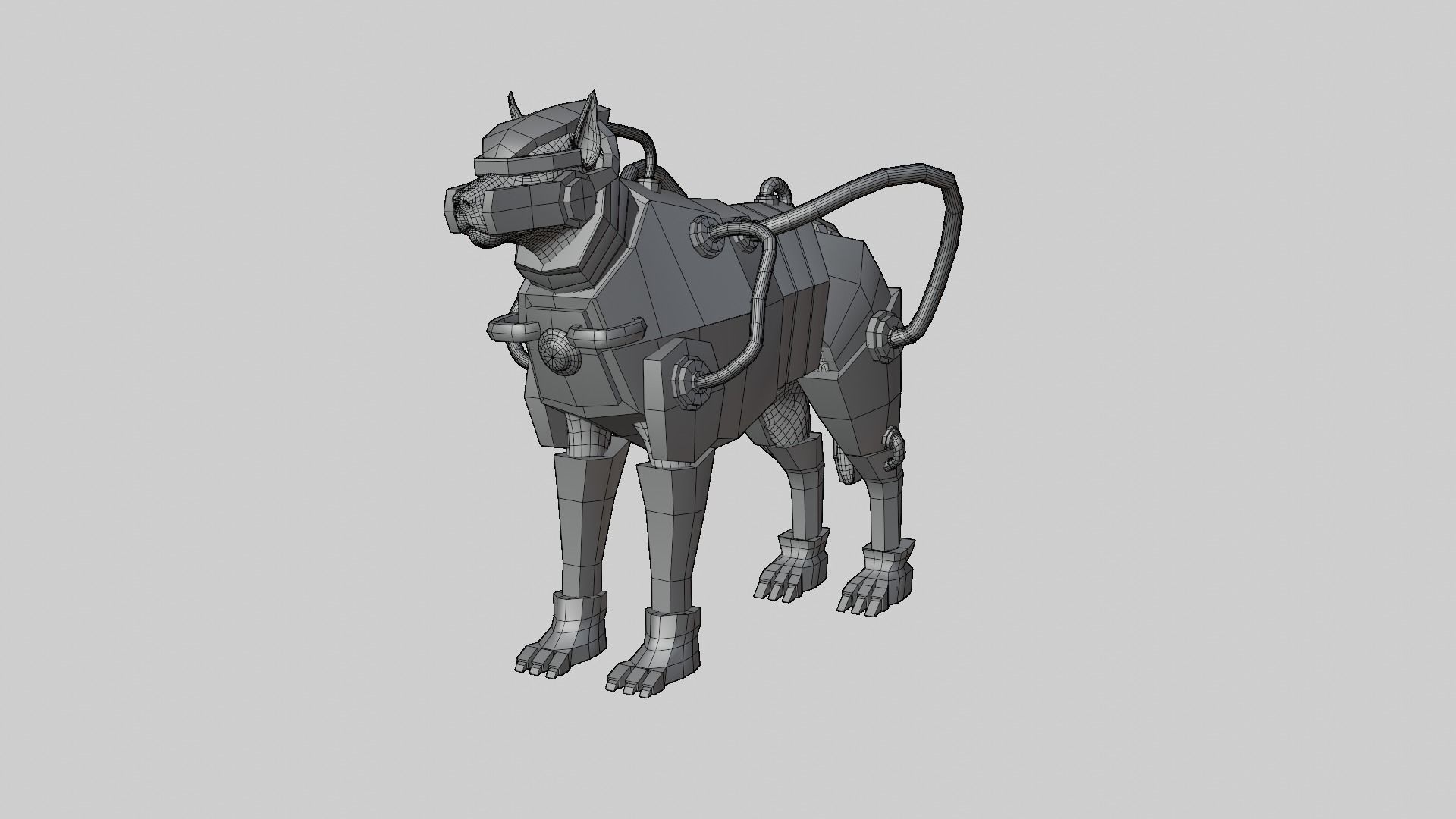 Dog Armor Robot  3D model_3