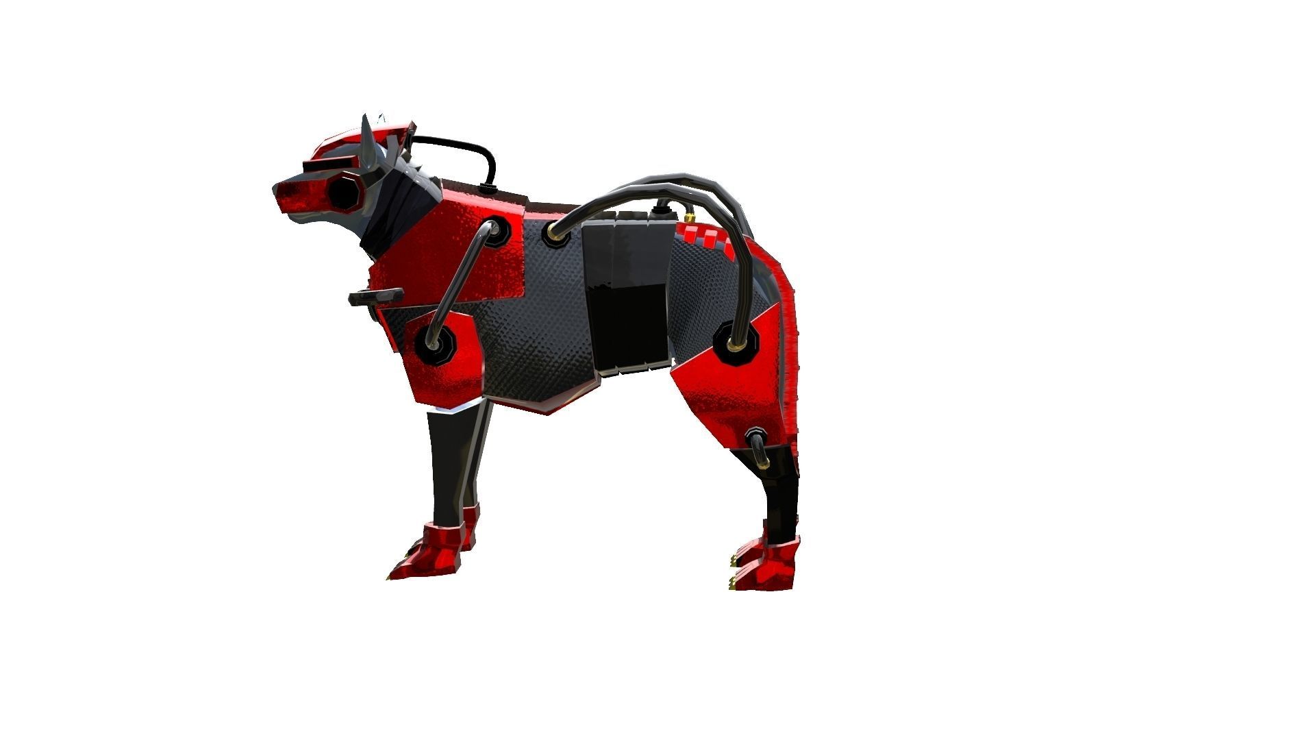 Dog Armor Robot  3D model_1