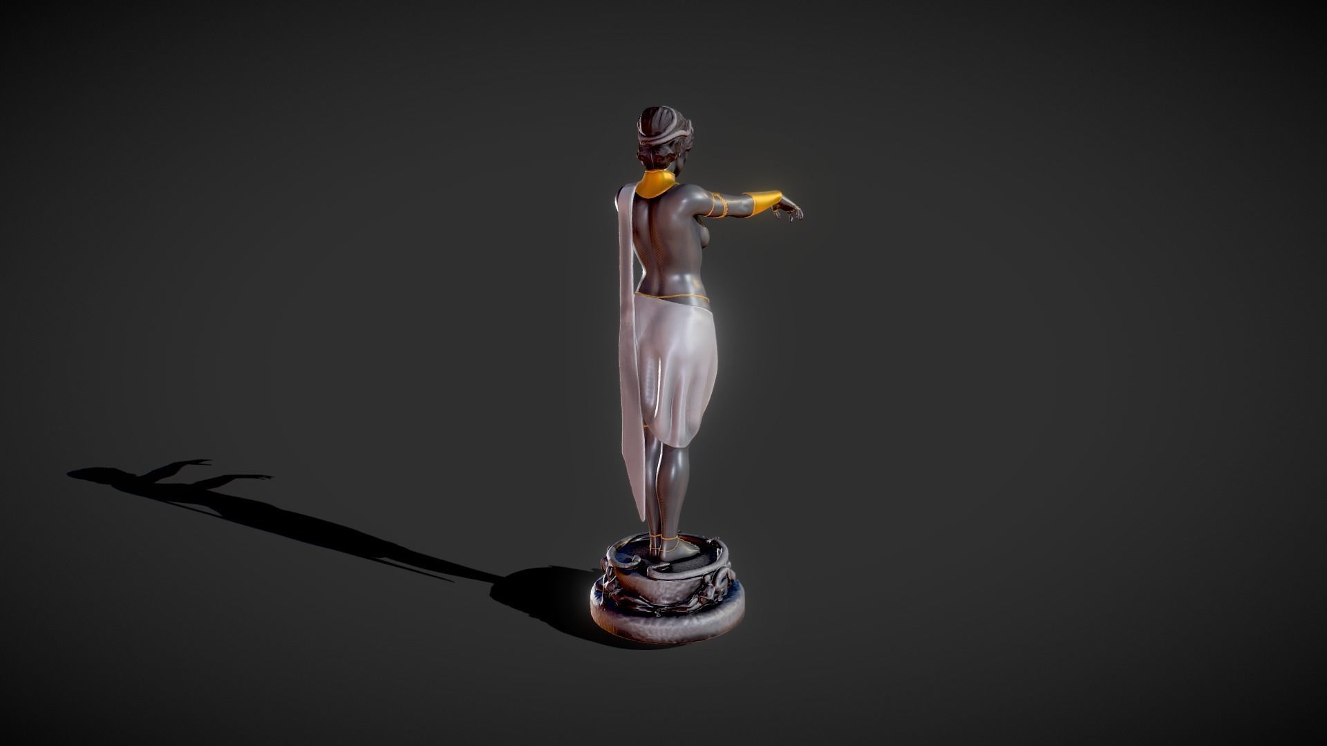 Circe statue or Kirke goddess statue 3D print model_8