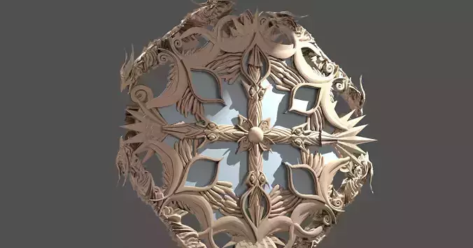 Gold Celtic Dragon sea mirror 