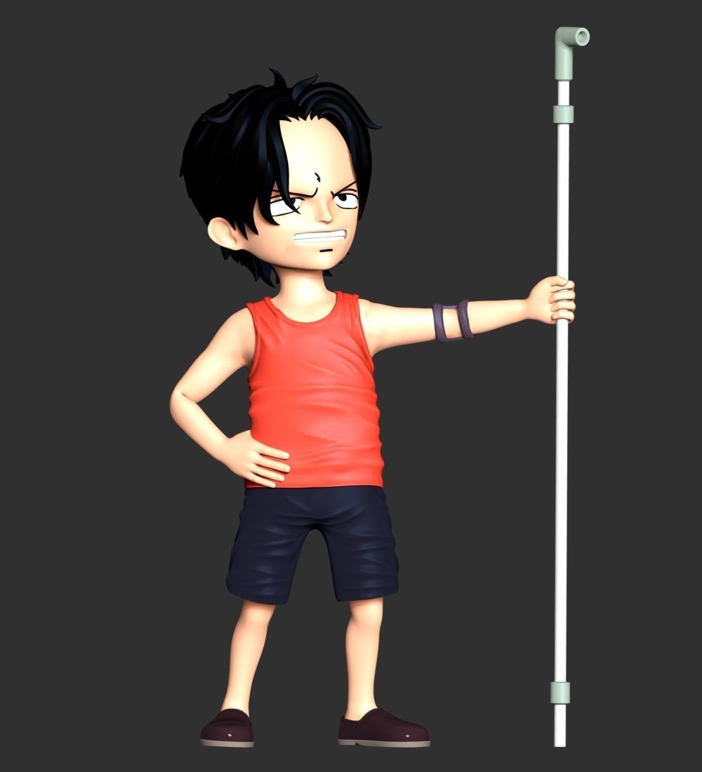One Piece - Kid Ace 3D print model_6