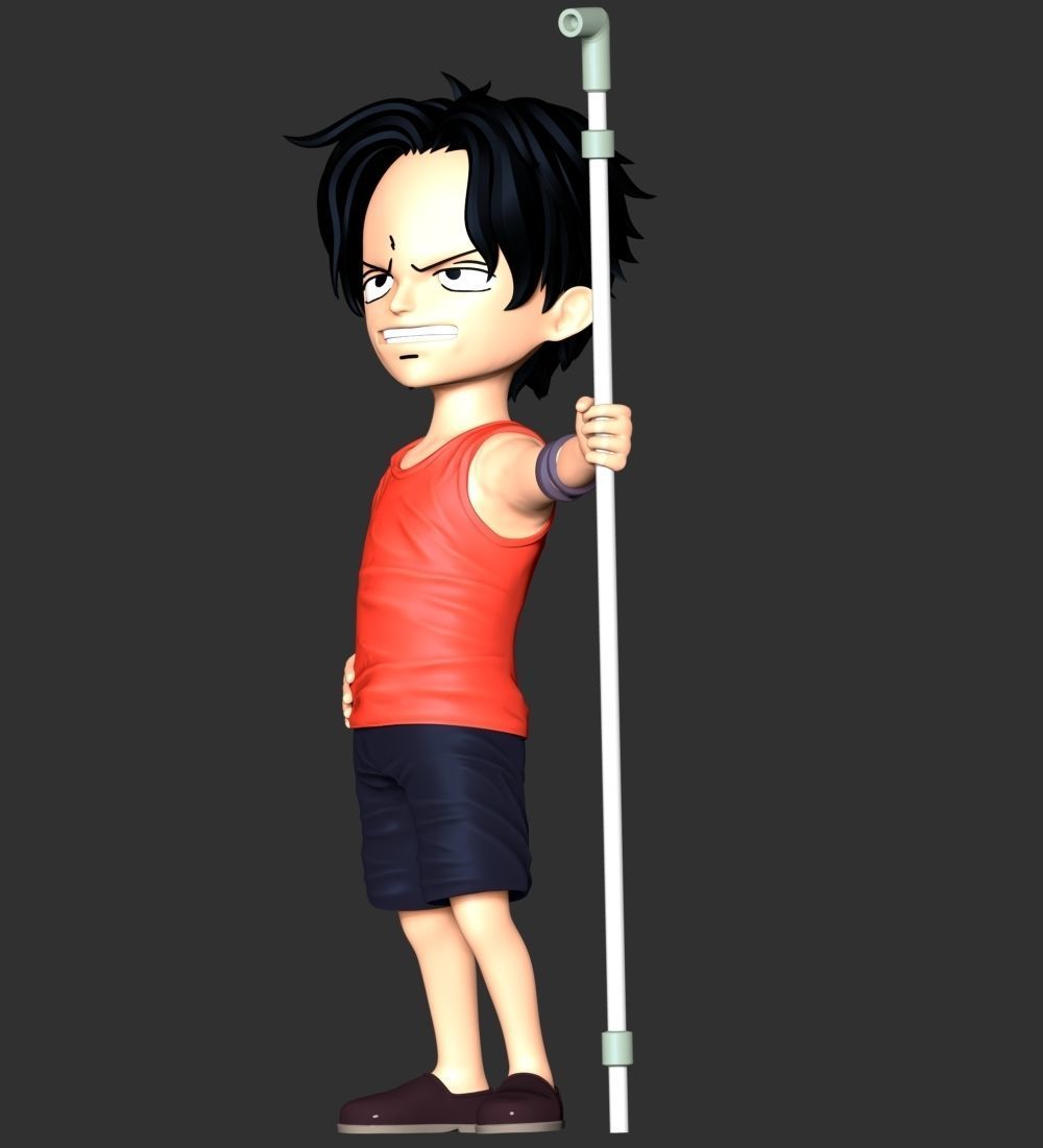 One Piece - Kid Ace 3D print model_4